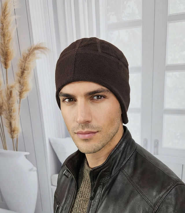 Men's BASIC stylish fleece cap