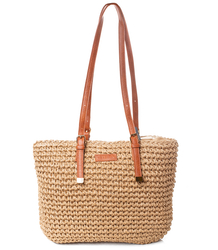 Summer bag shoulder shopper bag braided 