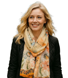 Women's patterned shawl 70x180