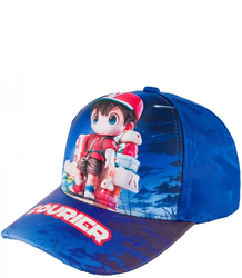 Children's baseball cap decorated with a colorful print 