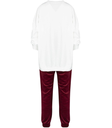 Women's velor tracksuit set Warm M MIA print