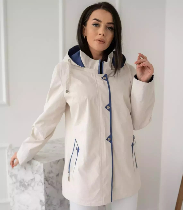 Women's transitional hooded jacket AGATA