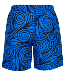 Men's short swim shorts in doggies print