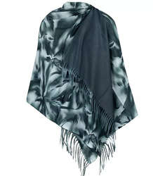 Stylish shawl scarf two-tone viscose