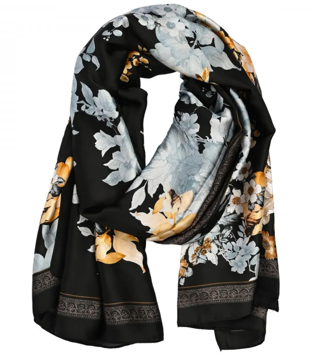 Stylish shawl scarf floral pattern Elegant 180x90 cm