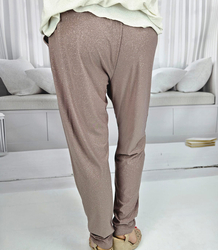 Elegant loose envelope pants with waist tie CLARA