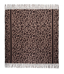 Fashionable scarf panther scarf elegant scarf with tassels