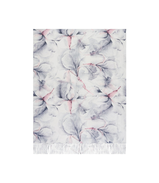 Women's floral pattern scarf 180x70