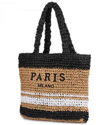PARIS MILANO striped boho handbag 