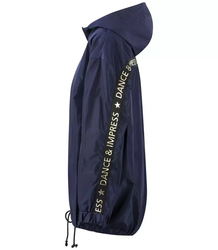 Oversize bomber rain jacket