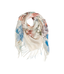Women's scarf with floral pattern 100x100