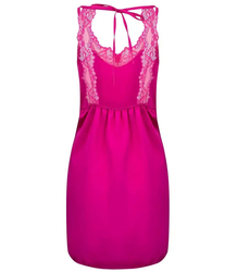 Bieliźniana satynowa sukienka koronka mini