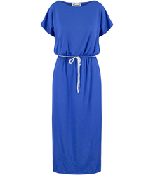 Long, smooth maxi dress with elastic band and string DAFNY