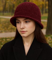 Women's hat made of soft teddy fabric