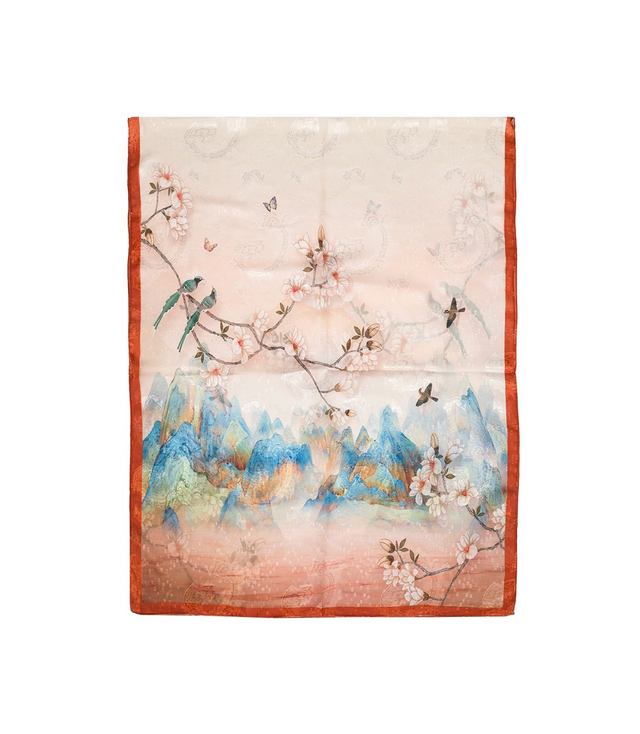 Women's patterned shawl 70x180