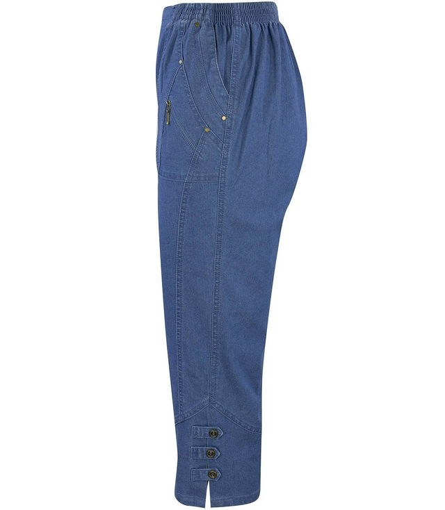 RYBACZKI Cienkie spodnie JEANS za kolano