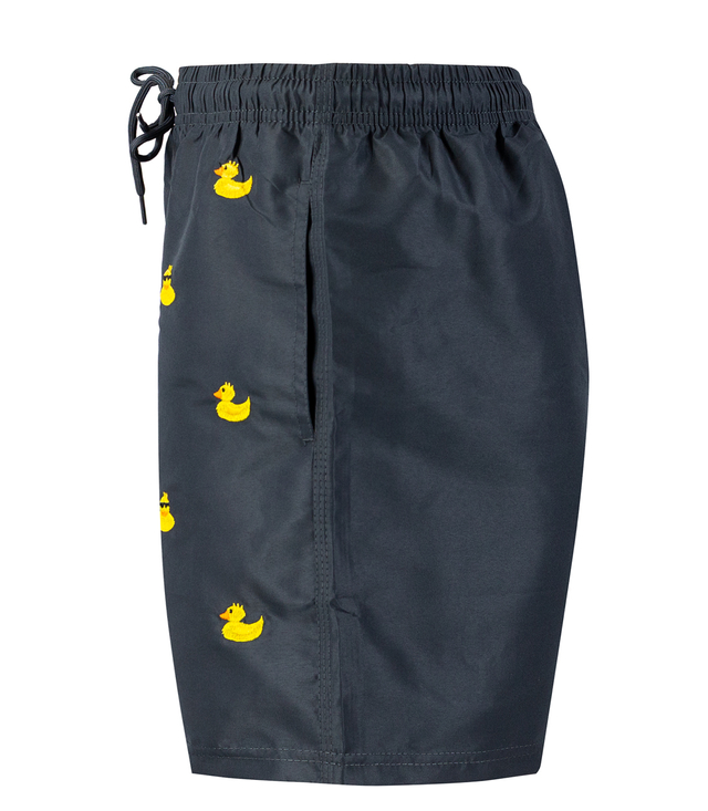 Swim shorts decorated with a summer pattern on the front