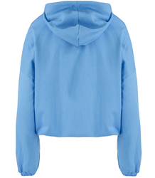 Women's thin, one-color basic sweatshirt with hood JULIA