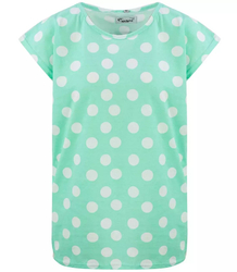 Blouse top women's Tshirt print peas