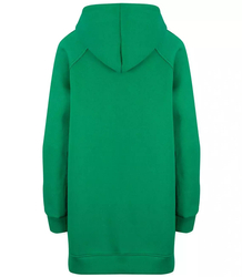 Warm oversized BASIC zip-up sweatshirt