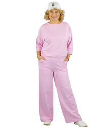 Women's sports tracksuit set cotton plain wide leg MIRANDA