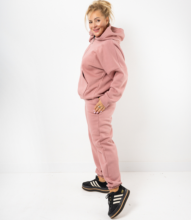 Ciepły gruby komplet dresowy rozpinana bluza LAURA
