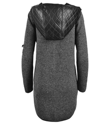 Modny asymetryczny sweter a;la płaszcz 