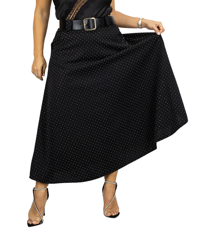 Stylowa spódnica maxi z cekinami elegancka