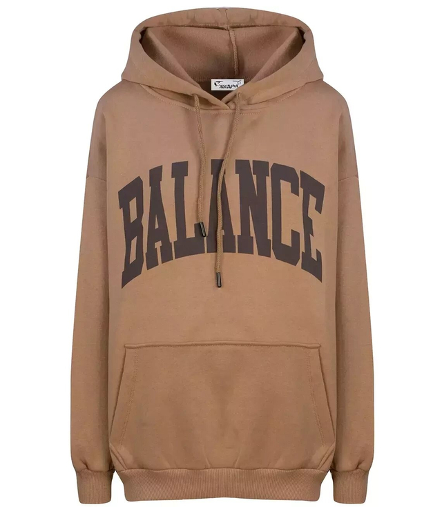 Bluza oversize unisex BALANCE duże napisy