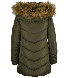 Fashionable longer women's winter jacket