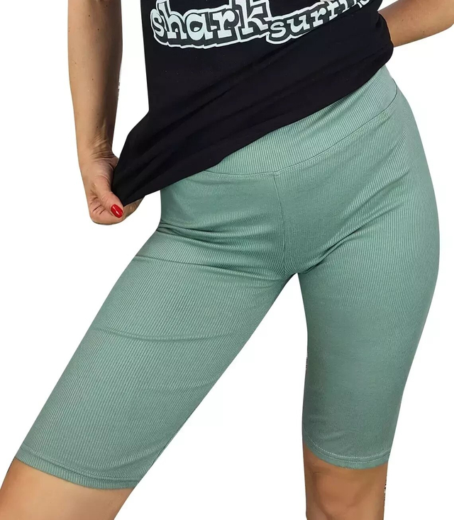 Short striped leggings plus size ELA