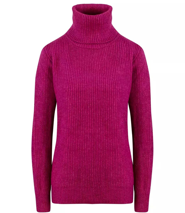Classic ribbed turtleneck sweater