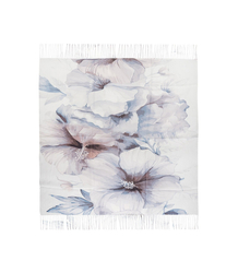 Women's scarf with floral pattern 100x100