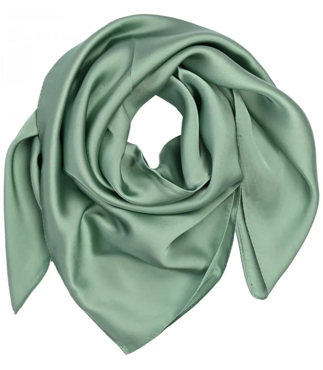 Delicate smooth scarf shawl single color elegant 70x70 cm