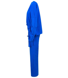 Dres spodnie dzwony bluza dopasowany komplet 