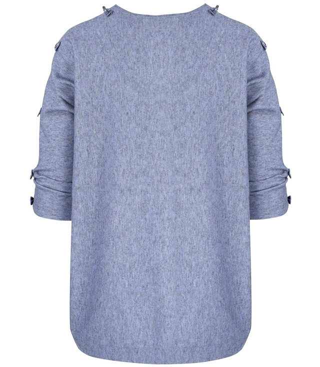 Women's sweater with bows and crystals MATYLDA