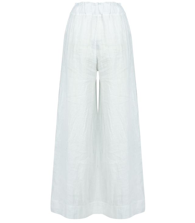 Wide leg linen culotte pants LAILA