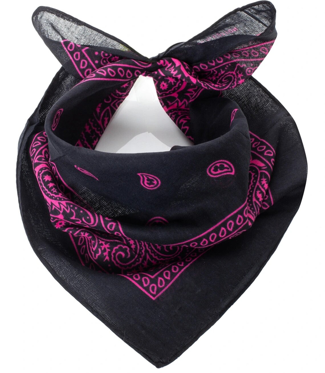 Bandana bandana square scarf Fashionable patterns Cotton