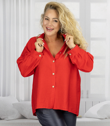 Loose shirt with bow on back longer back LILIANA