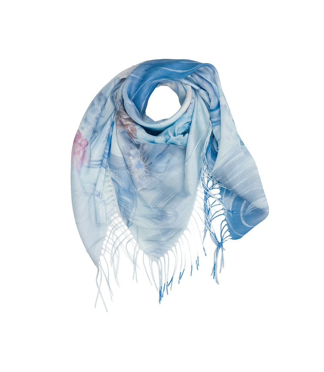 Women's floral pattern scarf 180x70