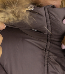 WINTER QUEEN warm winter jacket longer bomber jacket