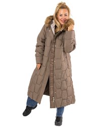 Długa kurtka pikowany płaszcz zimowy URBAN LONG PUFF
