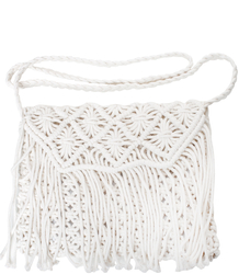 Summer small macramé boho shoulder bag 