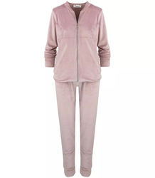 Tracksuit pants sweatshirt set velour MALWINA