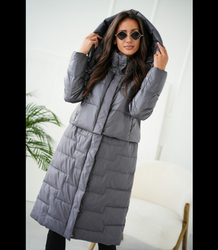 Quilted 2-in-1 Insulated coat Can be worn as a jacket 