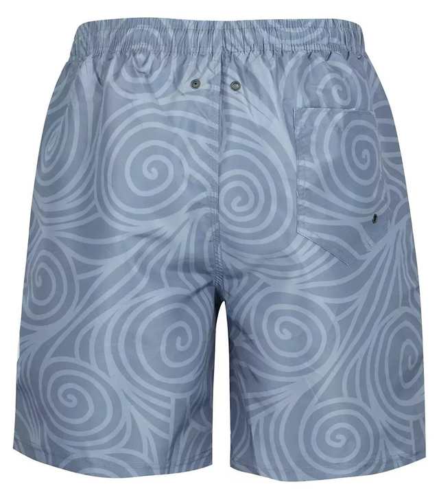 Men's short swim shorts in doggies print