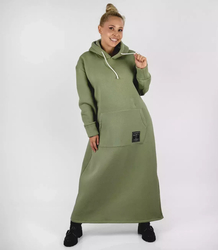 Long sweatshirt oversized tracksuit dress