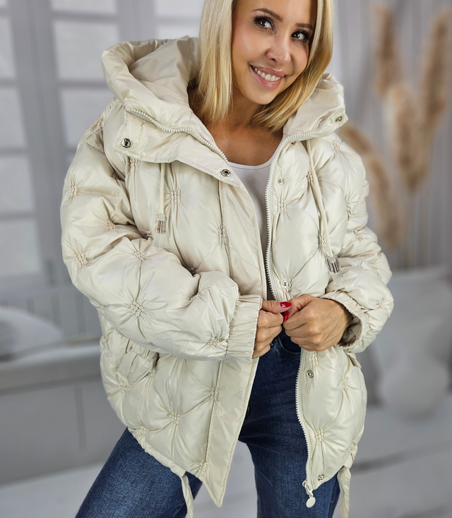 Women's quilted insulated transitional jacket with hood JULIET