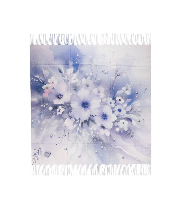 Women's floral pattern scarf 180x70