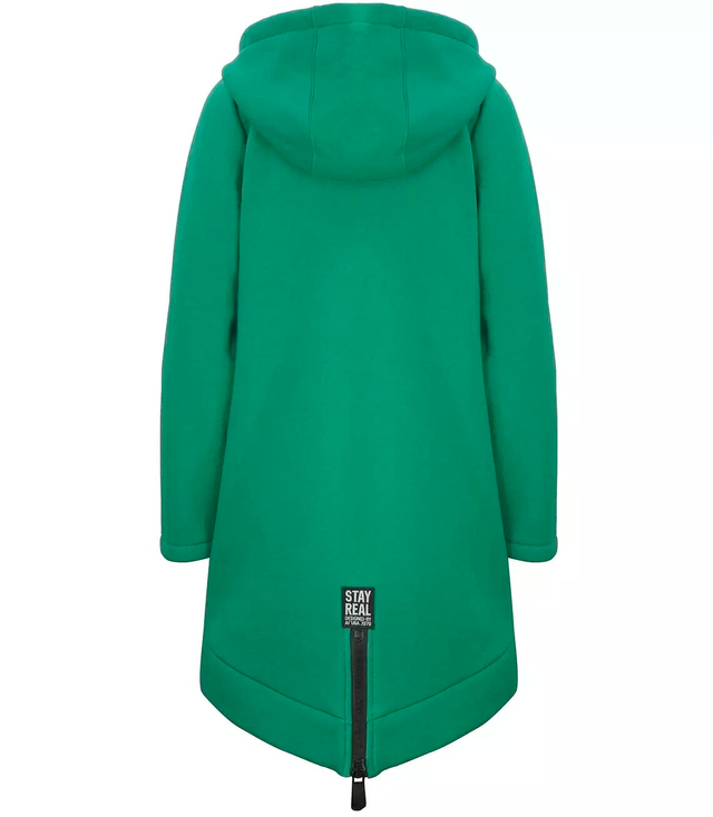 Designer long parka sweatshirt thick warm